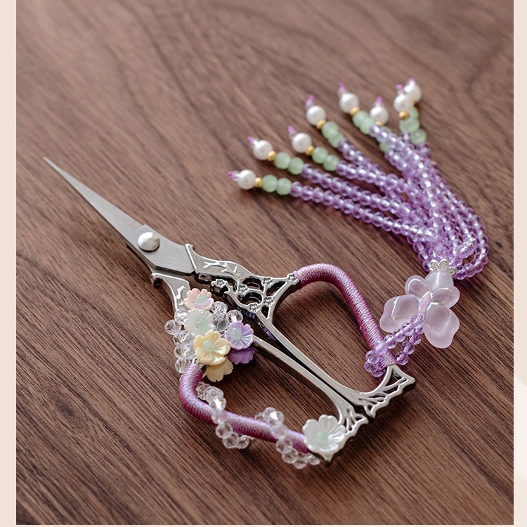 Foarfece pentru ceai pentru femei, stil vintage, pentru ceai la pliculețe, oțel inoxidabil, stil chinezesc, accesorii pentru ceai