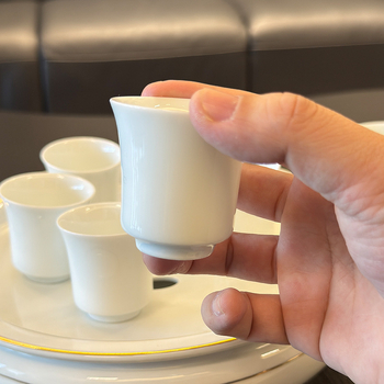 Set de ceai din ceramică albă, pentru uz casnic, cu recipient cu capac, vas pentru ceai și tavă de servire, stil minimalist modern