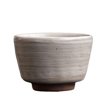 Ceasă de ceai ceramică, lucrată manual, în stil wabi-sabi, cu glazură pudră, ceașcă de degustare a ceaiului pentru uz casnic