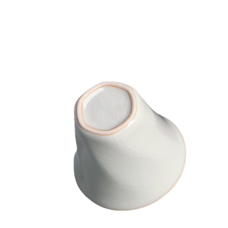 Set de ceai Ru Kiln cu bol cu capac conic și cești Kung Fu, stil chinezesc, compact modern, mic set nou stil chinezesc