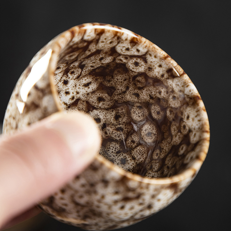 Ceașă de ceai ceramică Jian Zhan, ceașcă-maestru cu variații de cuptor, set de ceai