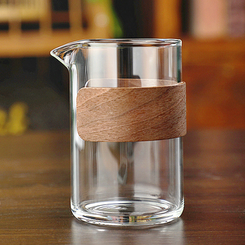 Set Gongfu de ceai transparent în stil japonez, cu ceașcă de egalizare din sticlă rezistentă la căldură și separator din sticlă, pentru uz casnic