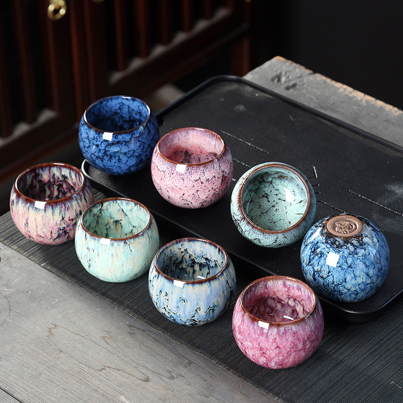 Ceașcă Dragon Egg Jianware, ceașcă ceramică pentru espresso cu motiv dragon, anti-răsturnare, încălzire a mâinilor