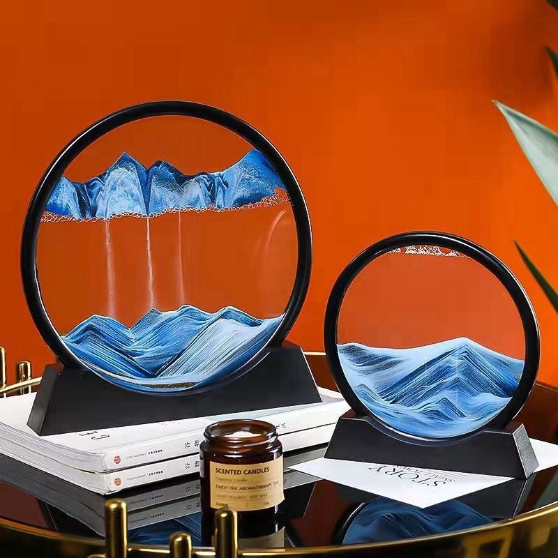 3D τέχνη με άμμο – κλεψύδρα, μοντέρνος διακοσμητικός για το σπίτι και το γραφείο