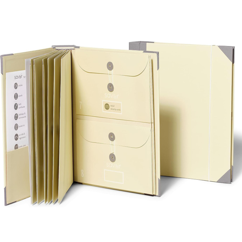 Dosar acordeon cu buzunare pentru documente A4