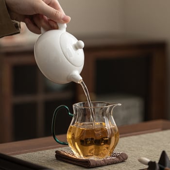 Ceainic din porțelan alb Dehua, handmade în stil Kung Fu, motiv Fenix, ceainic ceramic pentru uz casnic, posibilitatea personalizării logo-ului