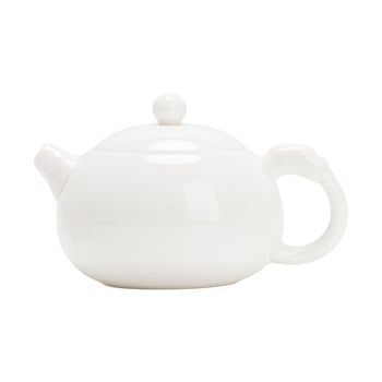 Ceainic din porțelan alb Dehua, handmade în stil Kung Fu, motiv Fenix, ceainic ceramic pentru uz casnic, posibilitatea personalizării logo-ului
