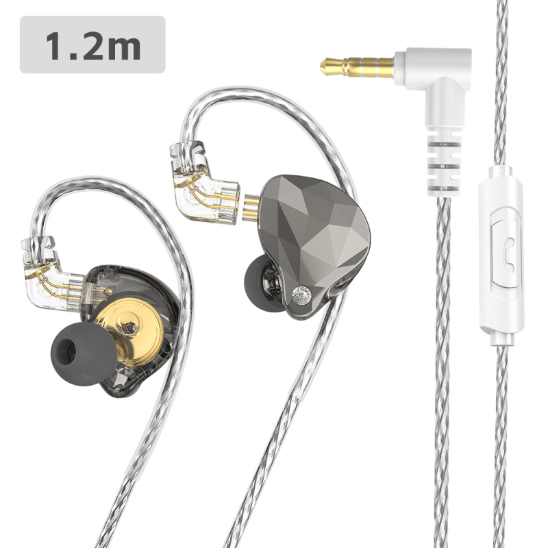 X4Pro sportos, vezetékes fülhallgató, 3,5 mm-es csatlakozó, hátul tekeredő kábel, mikrofon, 11 mm hangszóró, 16 Ω