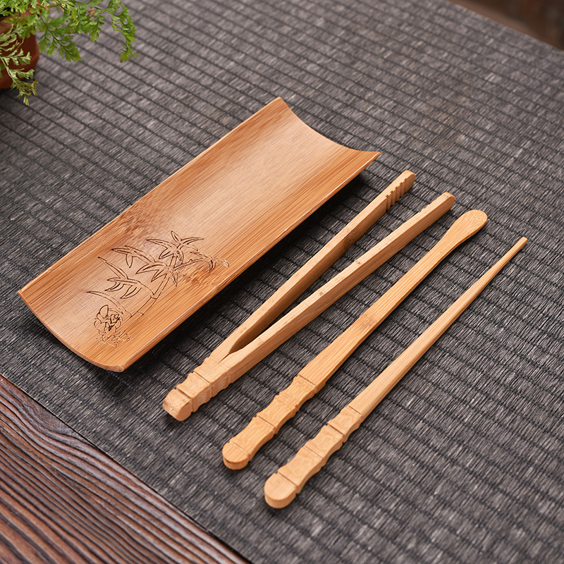 Lingură de ceai din bambus, realizată manual, pentru ceremonia ceaiului în stil japonez, accesorii Kung Fu