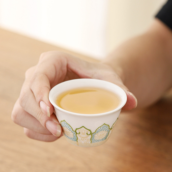 Set de ceai ceramic pentru călătorii — ceainic portabil și trei căni, pentru birou