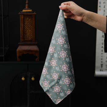 Prosop de ceai din velur, material pentru ceai, covoraș absorbant pentru ceai și răsătură de masă, accesorii pentru set de ceai