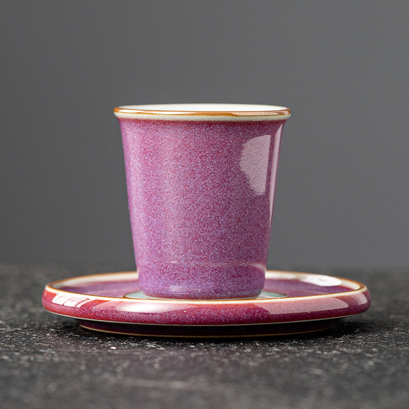 Set de ceai din porțelan Zijun Kiln Kung Fu cu model Ice Flower — ceainic, gaiwan și cești, în stil luxos ușor