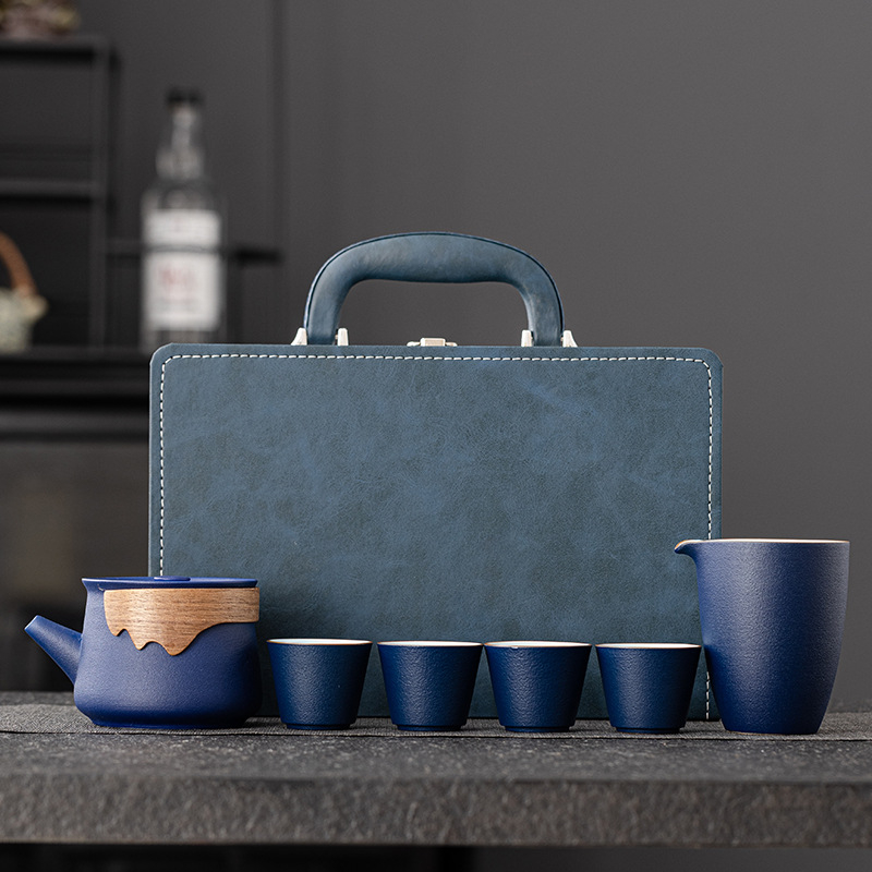 Set portabil de ceai în cutie cadou – ceai ceramic cu logo personalizat pentru cadouri corporative