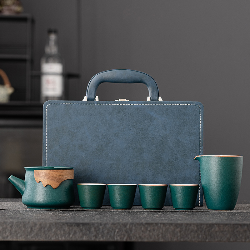 Set portabil de ceai în cutie cadou – ceai ceramic cu logo personalizat pentru cadouri corporative