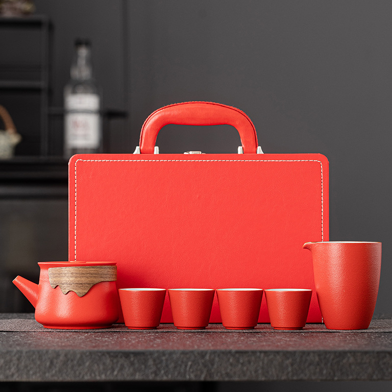 Set portabil de ceai în cutie cadou – ceai ceramic cu logo personalizat pentru cadouri corporative
