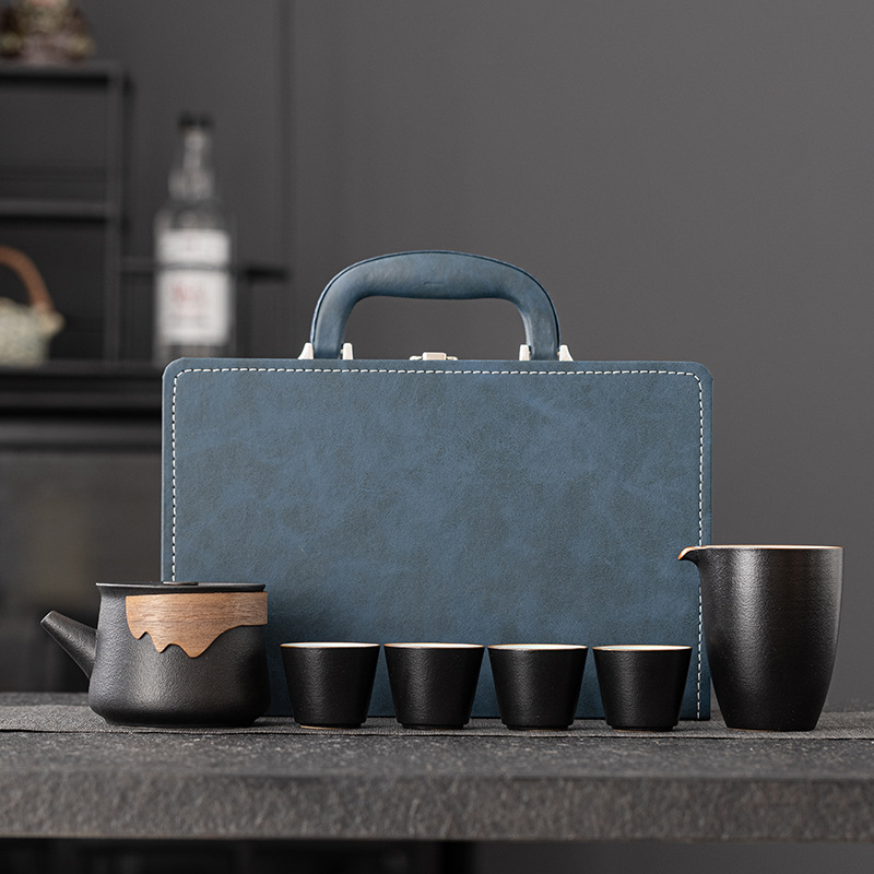 Set portabil de ceai în cutie cadou – ceai ceramic cu logo personalizat pentru cadouri corporative