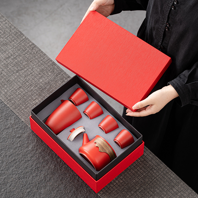 Set portabil de ceai în cutie cadou – ceai ceramic cu logo personalizat pentru cadouri corporative