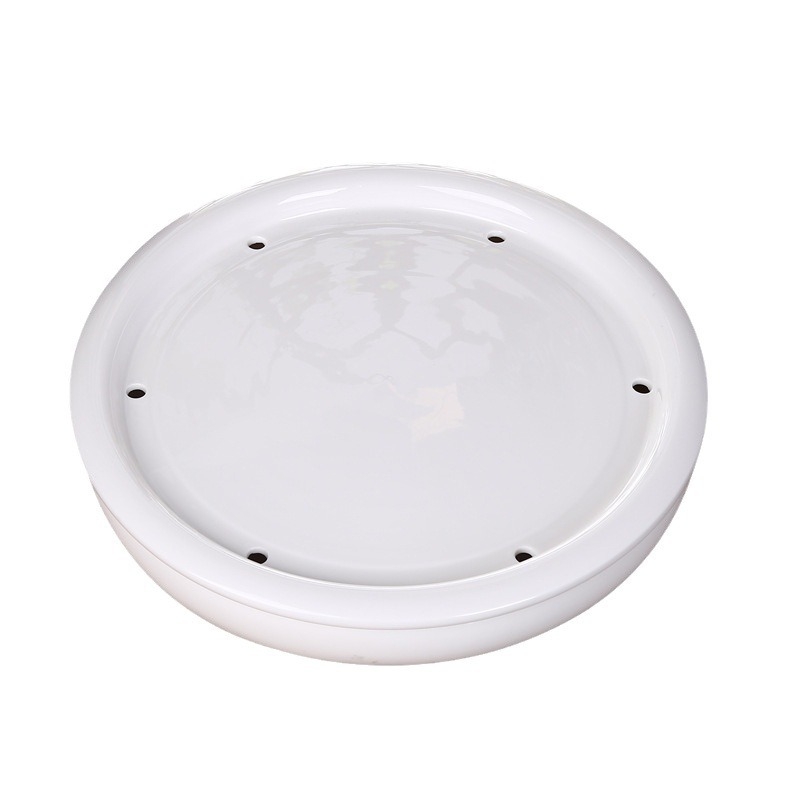 Tavă circulară pentru ceai, ceramică albă cu rezervor de apă, mic bazin de ceai, stil Chaoshan Gongfu