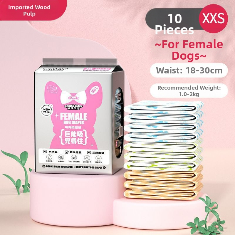 Scutece pentru animale de companie cu schimbare de culoare pentru femele și masculi, 10 bucăți