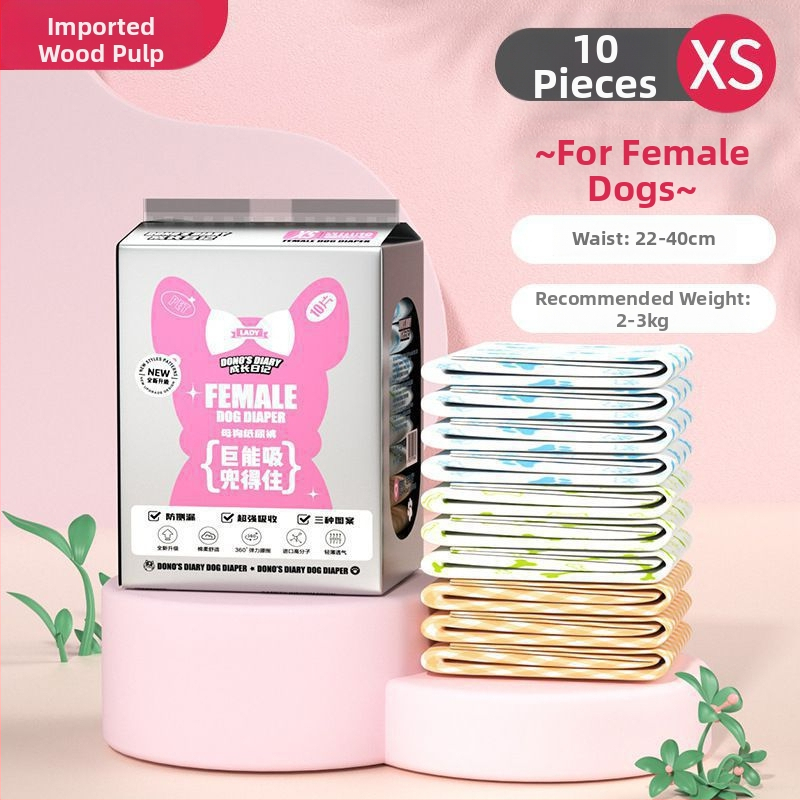 Scutece pentru animale de companie cu schimbare de culoare pentru femele și masculi, 10 bucăți