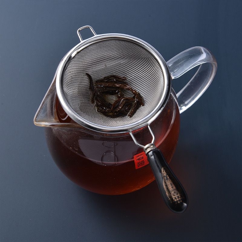 Model nou din oțel inoxidabil 316, filtru fin pentru ceai cu mânere duble, filtru pentru frunze de ceai, mini multifuncțional