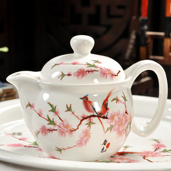 Set Jingdezhen Kung Fu din ceramică – porțelan albastru-alb, ceainic și cești, set complet pentru uz casnic, pahare rezistente la temperatură