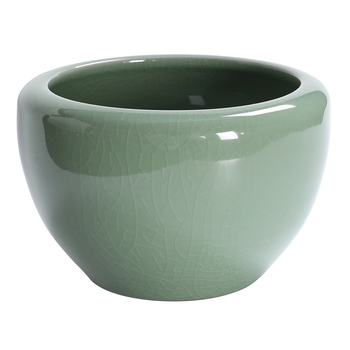 Vas ceramic mare pentru spălarea ceaiului, glazură crackle Ge kiln, set Kung Fu ceai