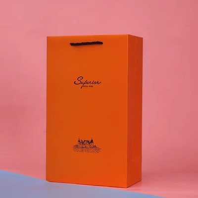 Sac de cadouri pentru vin roșu, pungă din hârtie pentru o singură sau două sticle, ambalaj cadou personalizabil