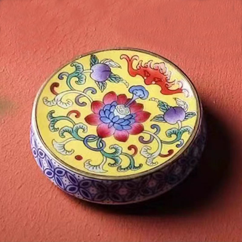 Suport ceramic emailat pentru capacul ceainicului, stil chinezesc vintage Gongfu, accesorii pentru setul de ceai, suport pentru cești și tavă de servire ceai pentru uz casnic
