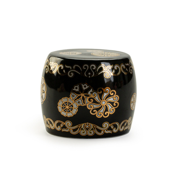 Suport ceramic emailat pentru capacul ceainicului și pernă pentru capacul vasului – accesorii ceremonie ceai Kung Fu