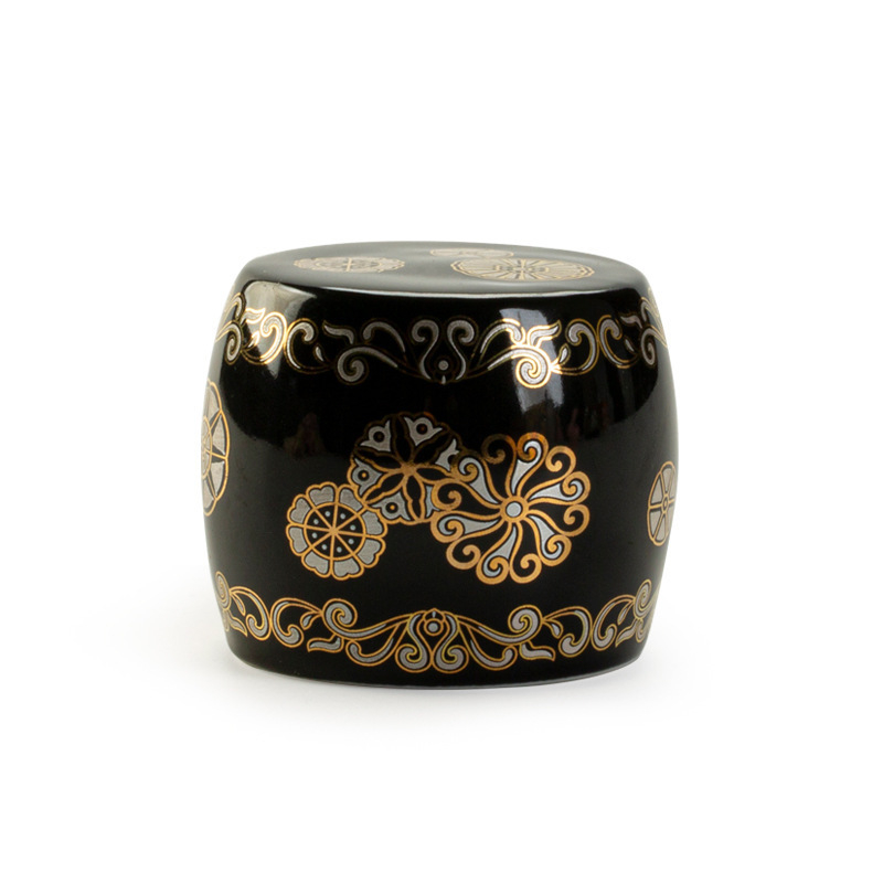 Suport ceramic emailat pentru capacul ceainicului și pernă pentru capacul vasului – accesorii ceremonie ceai Kung Fu