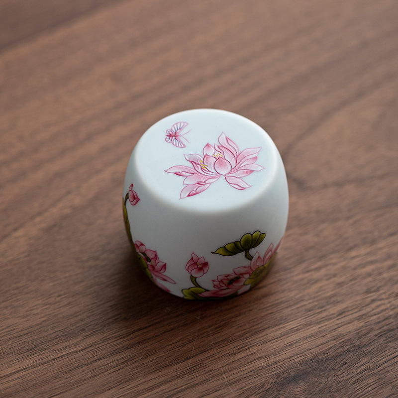 Suport ceramic emailat pentru capacul ceainicului și pernă pentru capacul vasului – accesorii ceremonie ceai Kung Fu