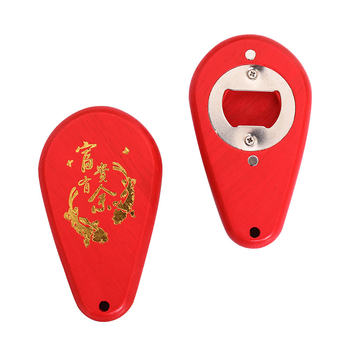 Deschizător de sticle din lemn, în formă de picătură de apă, design minimalist, magnetic
