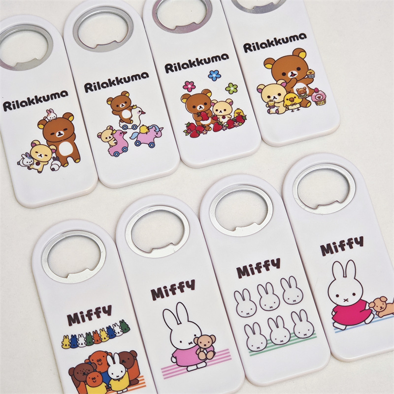 Deschizător de sticle cu Miffy și Rilakkuma, portabil, drăguț pentru bere