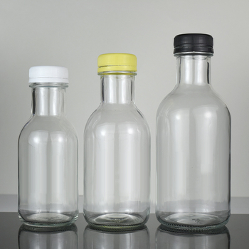 Sticle din sticlă pentru milk tea, cafea, sucuri și vin de fructe făcut acasă — 500 ml sticle goale, 350 ml sticle sigilate pentru dozare
