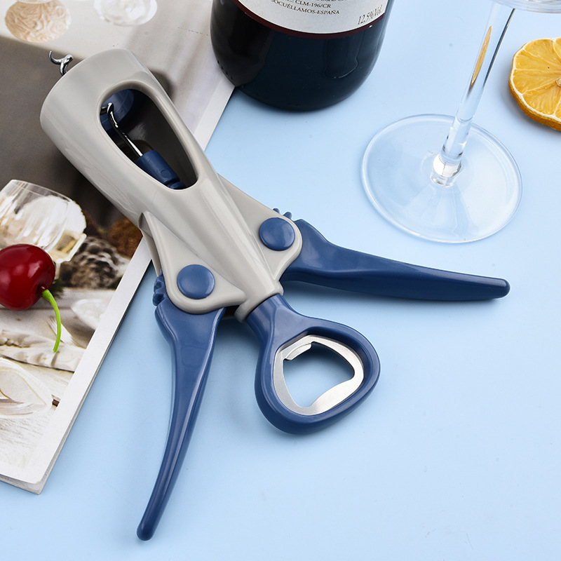Deschizător de vin din ABS plastic, manual, multifuncțional