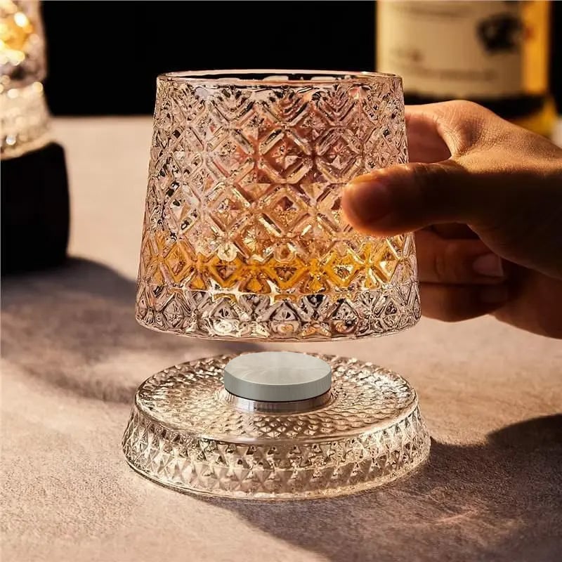 Pahar rotativ pentru whisky, cristal, pentru uz casnic