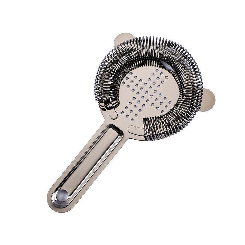Filtru Hawthorne din oțel inoxidabil – stil european pentru cocktailuri, separare a cuburilor de gheață