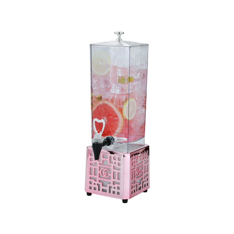 Dispenser iluminat de băuturi de 3 litri, cu robinet pentru baruri, din acril
