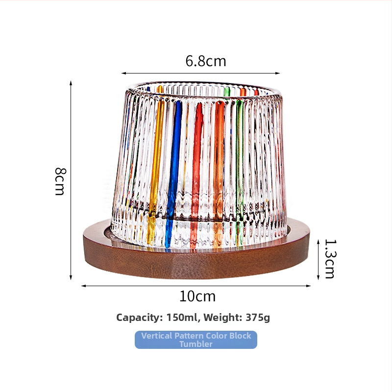 Pahar de whisky rotativ cu bază, pictură manuală, stil Nordic, 101–200 ml