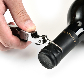 Mini cuțit pentru vin din oțel inoxidabil cu deschizător de sticle – unealtă de bucătărie portabilă cu șurubelniță