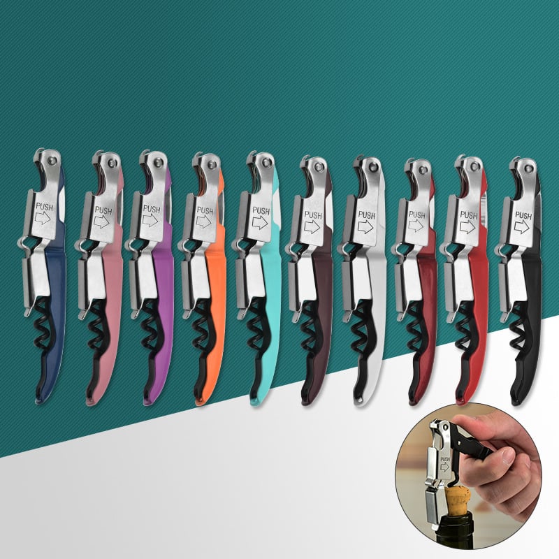 Mini cuțit pentru vin din oțel inoxidabil cu deschizător de sticle – unealtă de bucătărie portabilă cu șurubelniță