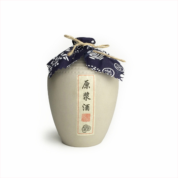 Recipient ceramic pentru vin cu dop din plută, neglazurat, 500 ml, teracotă, finisaj mat antic