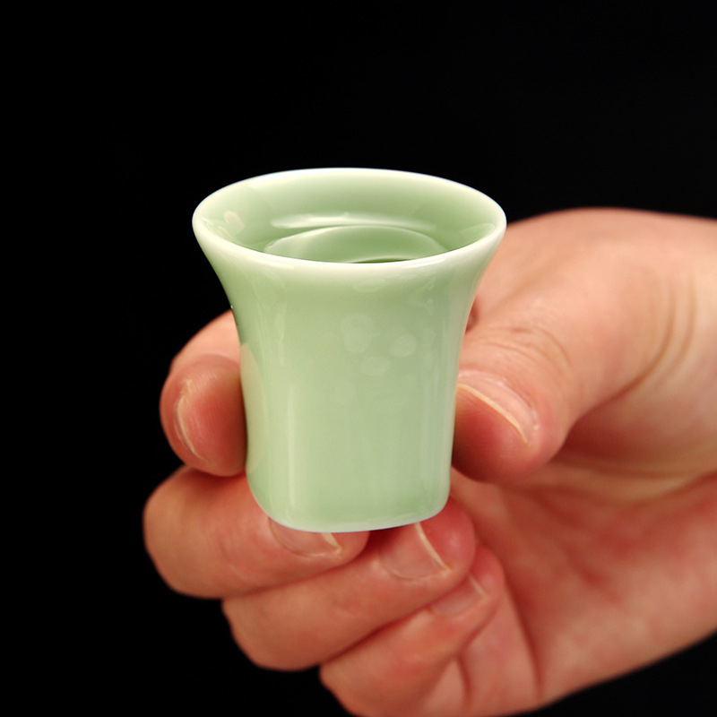 Încălzitor și dozator din porțelan celadon, set de pahare pentru sake pentru uz casnic, cadou de afaceri cu logo personalizat