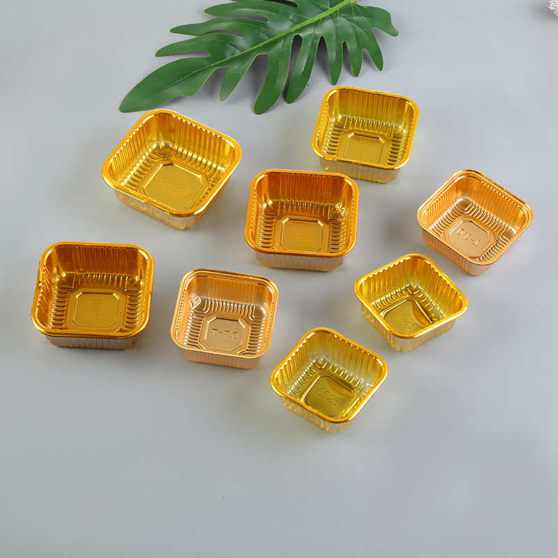Pungi sigilante din film compozit mat, cu puncte albe, pentru Mooncakes Mid-Autumn, 100 buc.