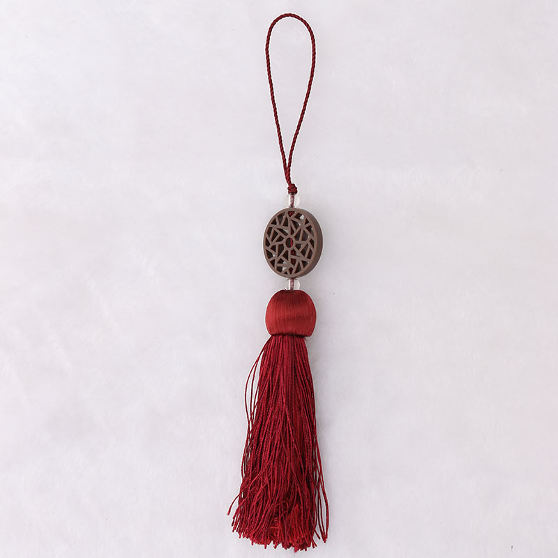 Accesorii pentru perdea cu franjuri verticale în stil chinezesc – franjuri mici de agățat și bile cu ciucuri pentru perdeaua ferestrei