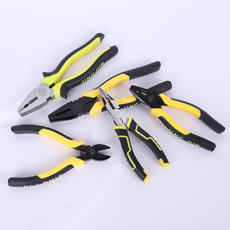 Clește multifuncțional pentru dezizolarea cablurilor, 9 inch; clește pentru cabluri, 8 inch; clește cu nas subțire; clește diagonal 6 inch; clește industrial cu mecanism de blocare