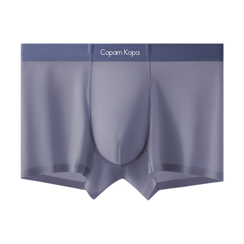 Muške ultra tanke boxer gaćice od Ice Silk, bezšivne, nude nijanse, udobne i prozračne