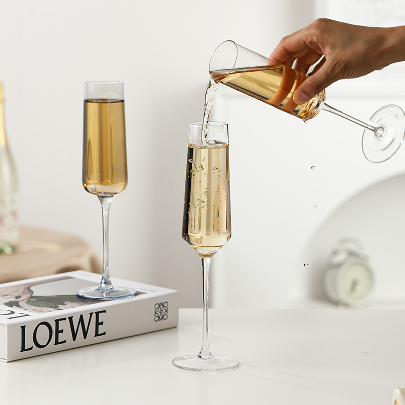 Pahar european din cristal, cu nuanțe curcubeu, pentru vin roșu, 201–300 ml, pahar luxos pentru vin și șampanie, utilizare casnică