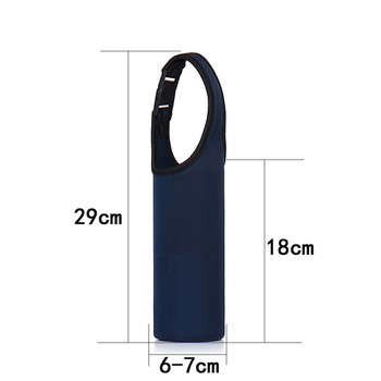 Husă pentru pahar din material textil, izolantă, cu logo imprimat, personalizabilă, ultra groasă, portabilă